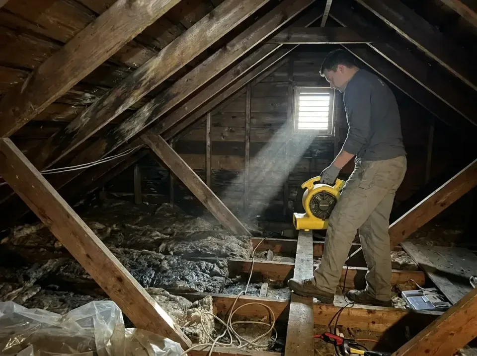 attic-water-damage-drying-proc-007 — frequently asked questions, Emergency Water Extraction & 24/7 Flood Response in Mogador…